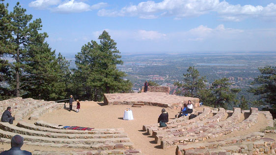 Sunrise Ampitheatre on Flagstaff Mountain