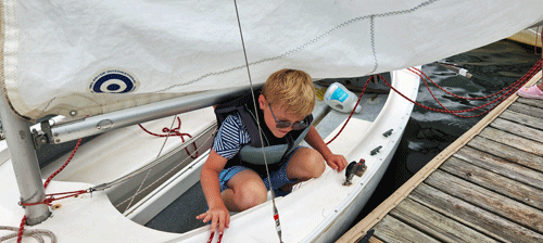 Jack in Sailing School