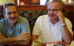 Steve and Dave in Panera in Dubuque