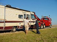 RV gets Towed in Iowa