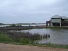 The view of the CO river outlet from our RV site