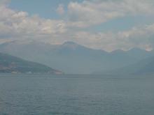 looking North up lake Como from the ferry