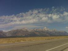 Frst View of the Grand tetons