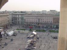Square in front of the Duomo from the top of duomo