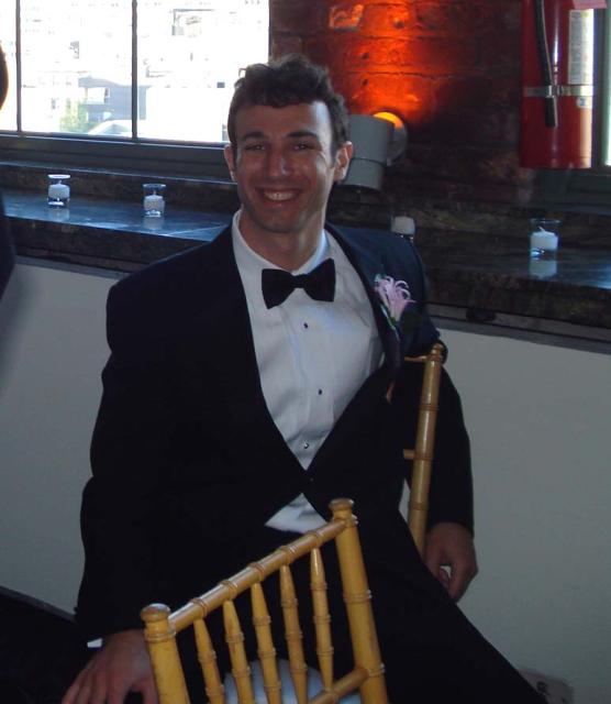 Jason Feldman, a groomsman