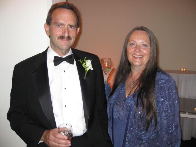 Steve and Kitty Cooper, step-dad and mother of the groom