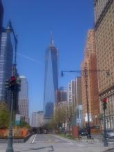 Freedom Tower, spire raising day!
