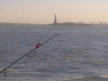 Statue of Liberty with Fishing Rod