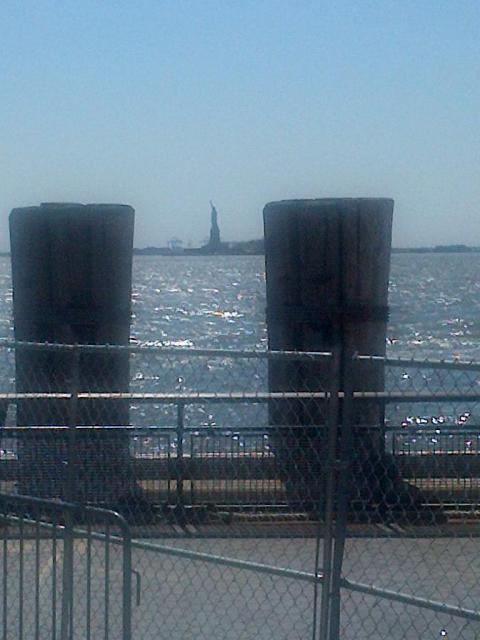 Statue of liberty and pier